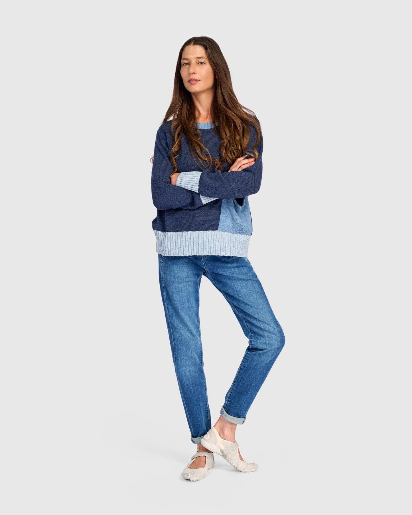 Bauble Pocket Sweater, Blue