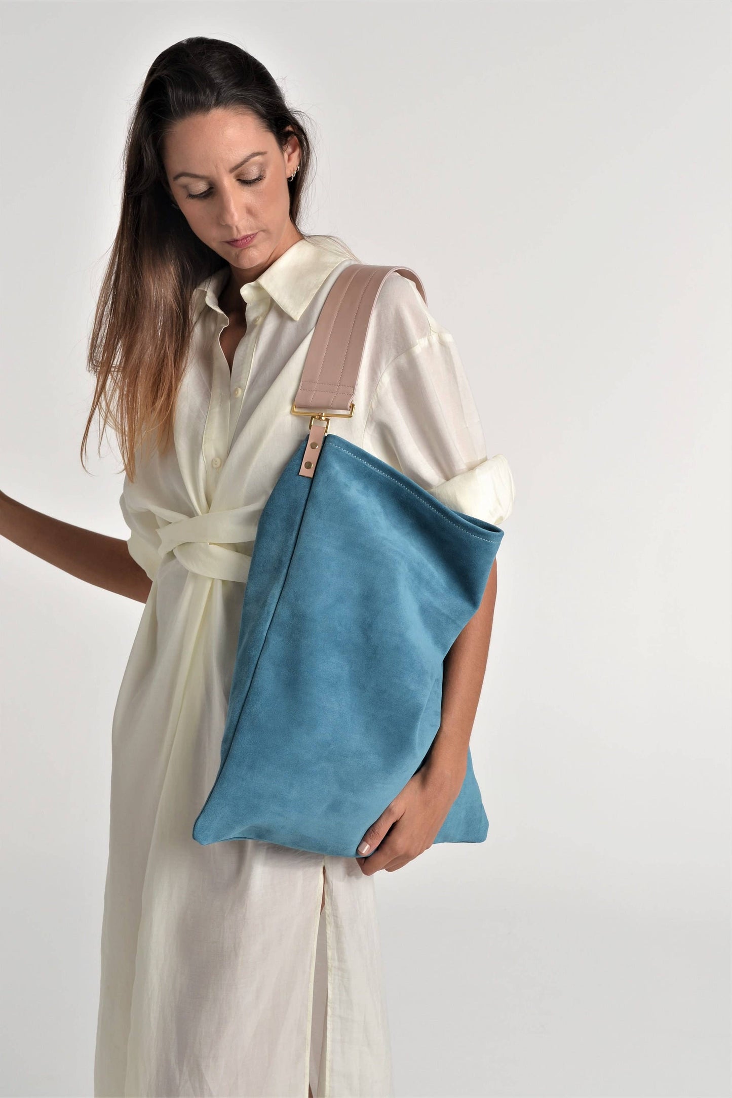 Akathi soft bag in jeans blue