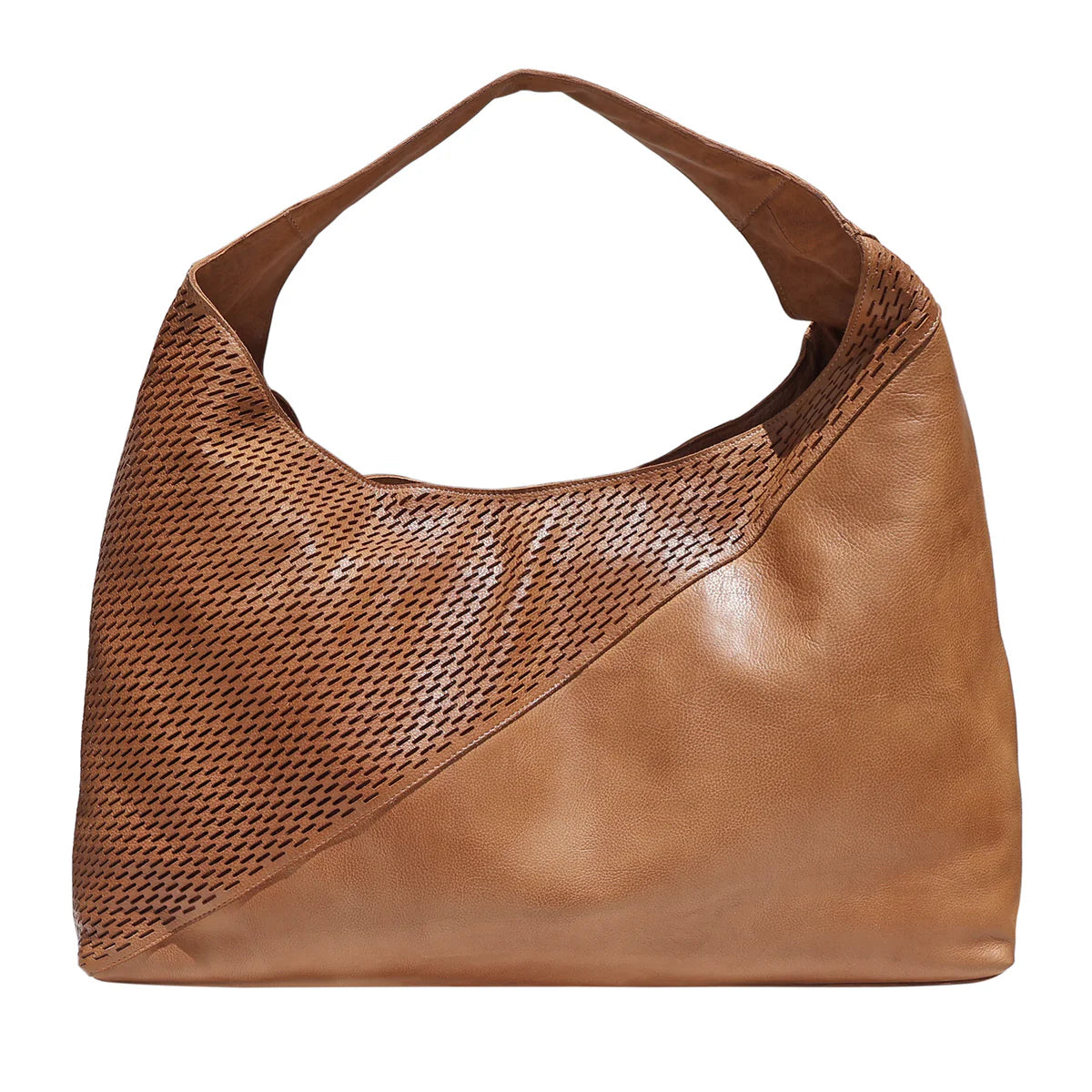 Lindsey Laser Leather Tote Bag