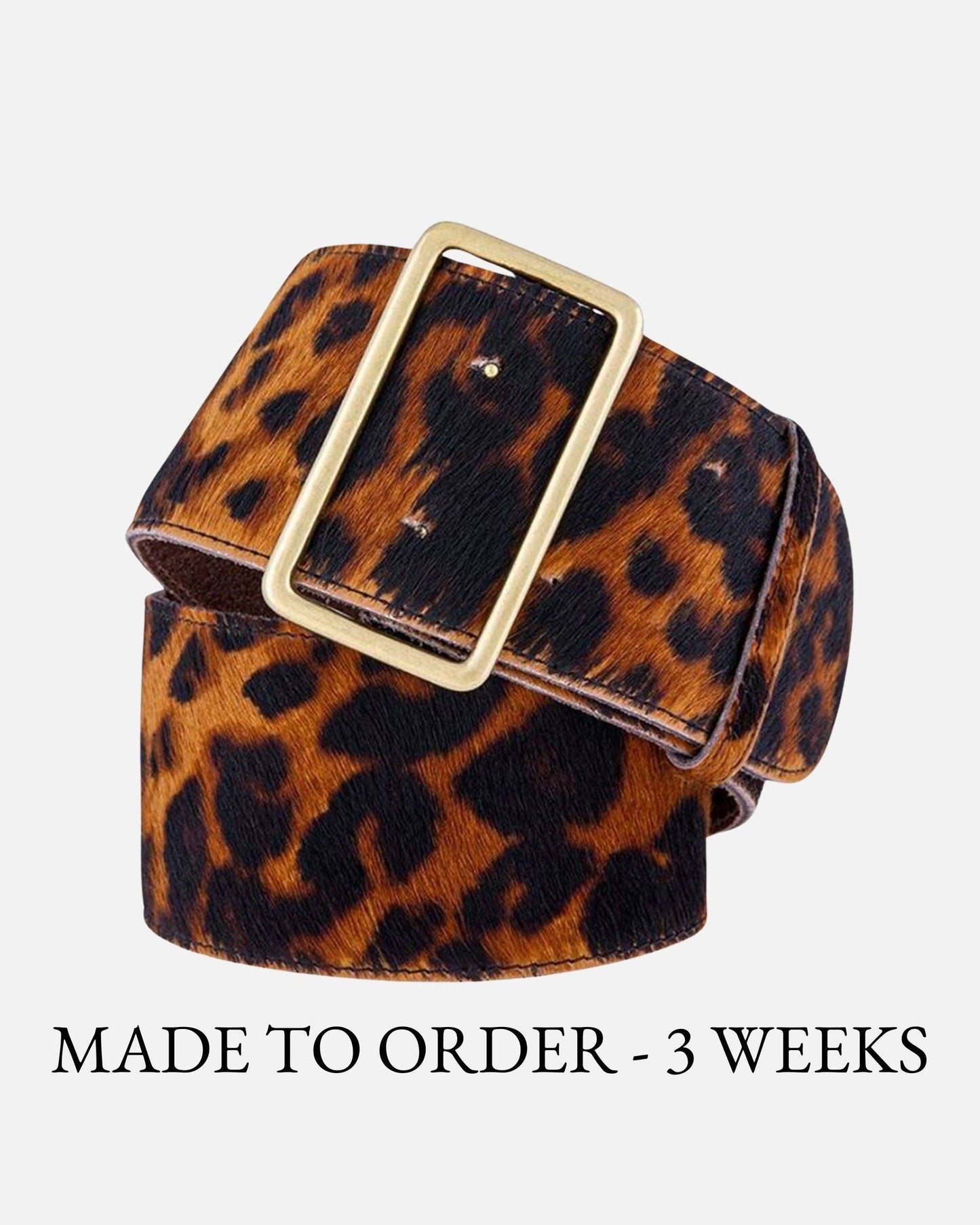 MADE TO ORDER Lori | Wide Animal Print Belt