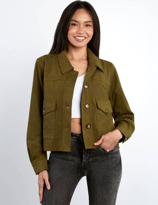 Boxy Suede Jacket