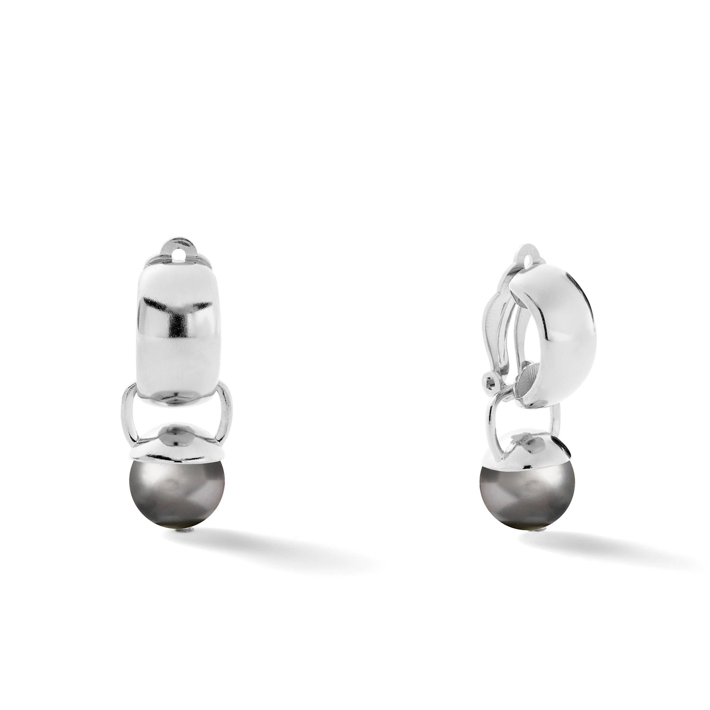 Sterling Sleek & Sculpted Ear Clips Medium