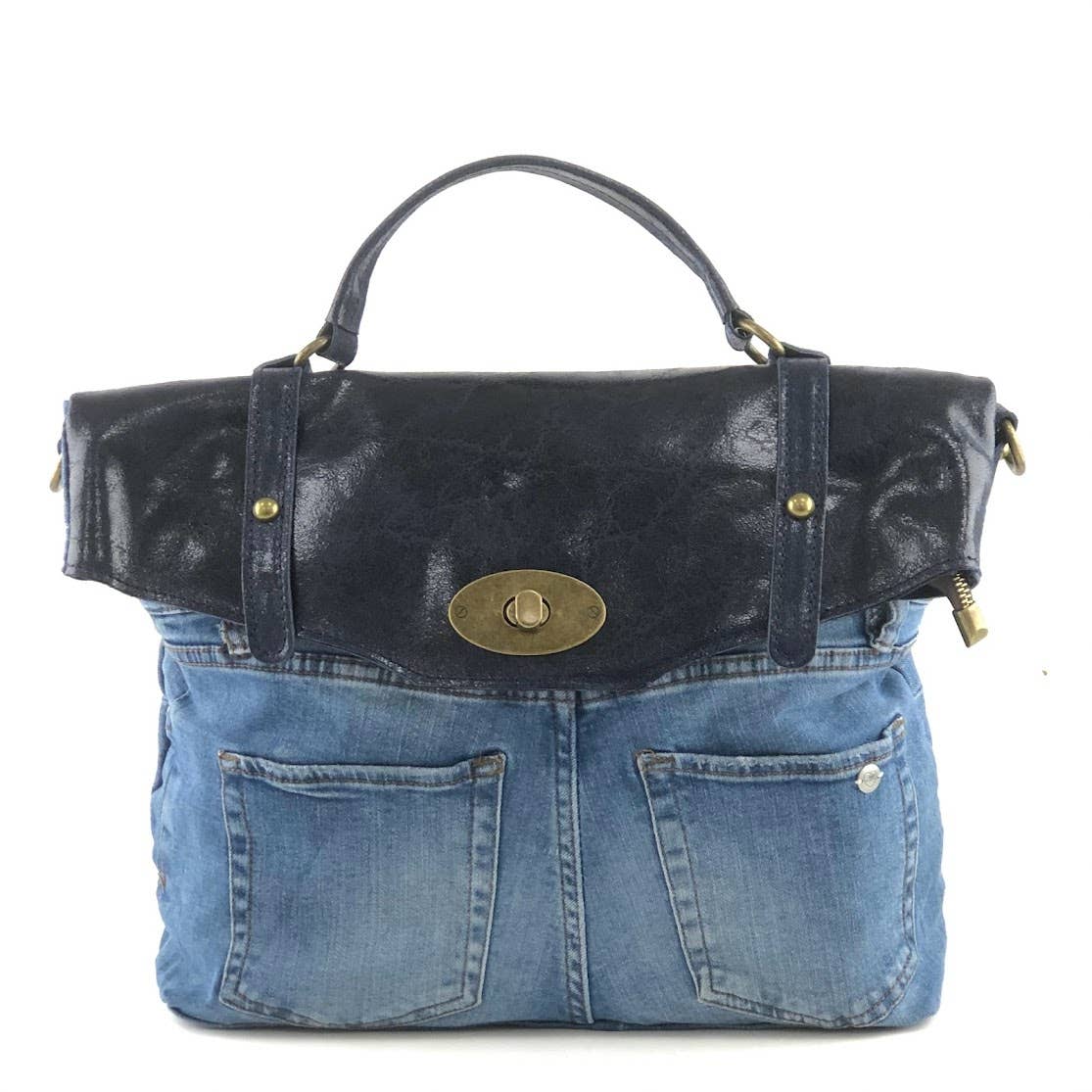 POSTINA LEONARDO VINTAGE DENIM PATTA SHINYLAMB COVER