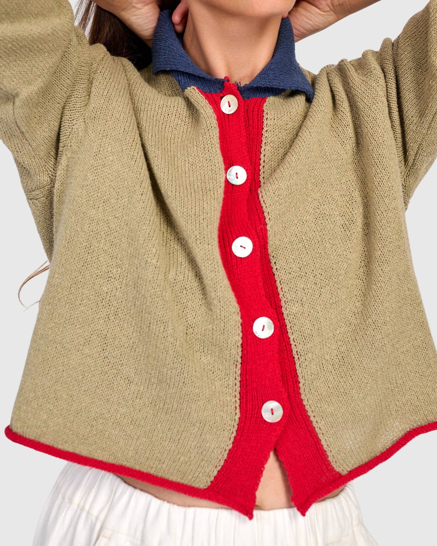 Coco Cardigan, Stone