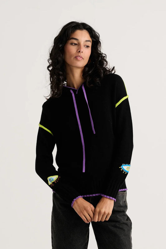 Mystic Eye Hoodie in Black