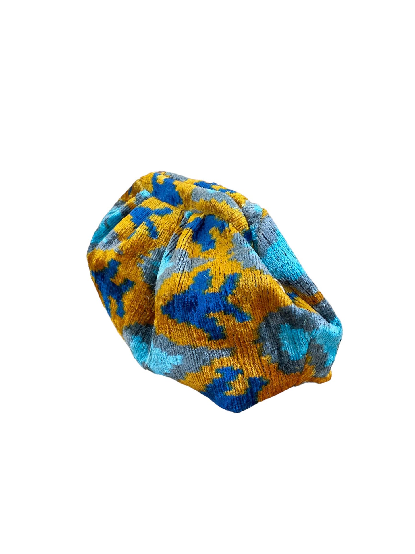 Silk Velvet Ikat Soft Clutch