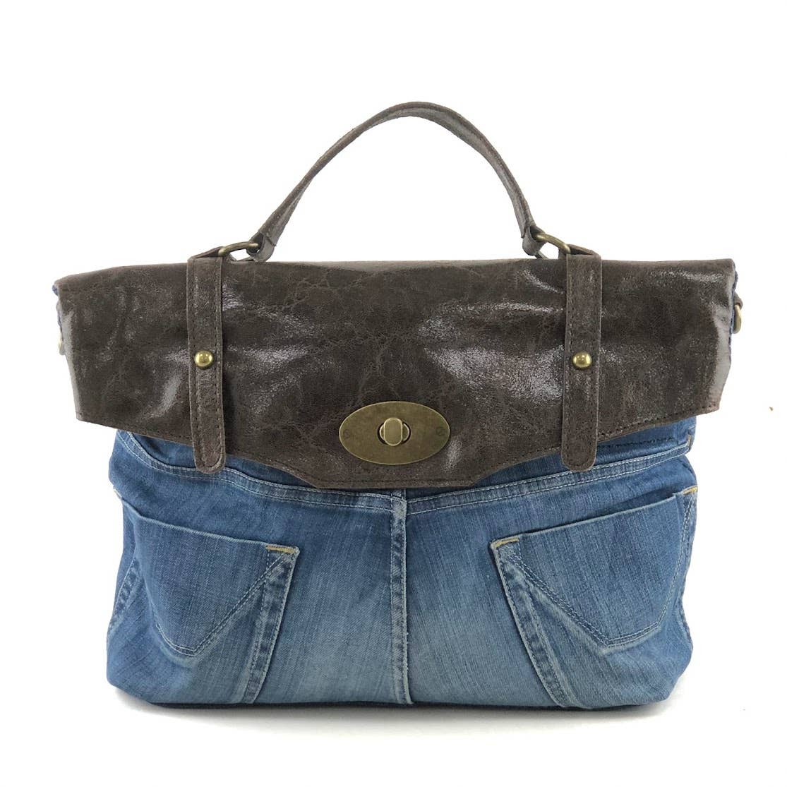 POSTINA LEONARDO VINTAGE DENIM PATTA SHINYLAMB COVER