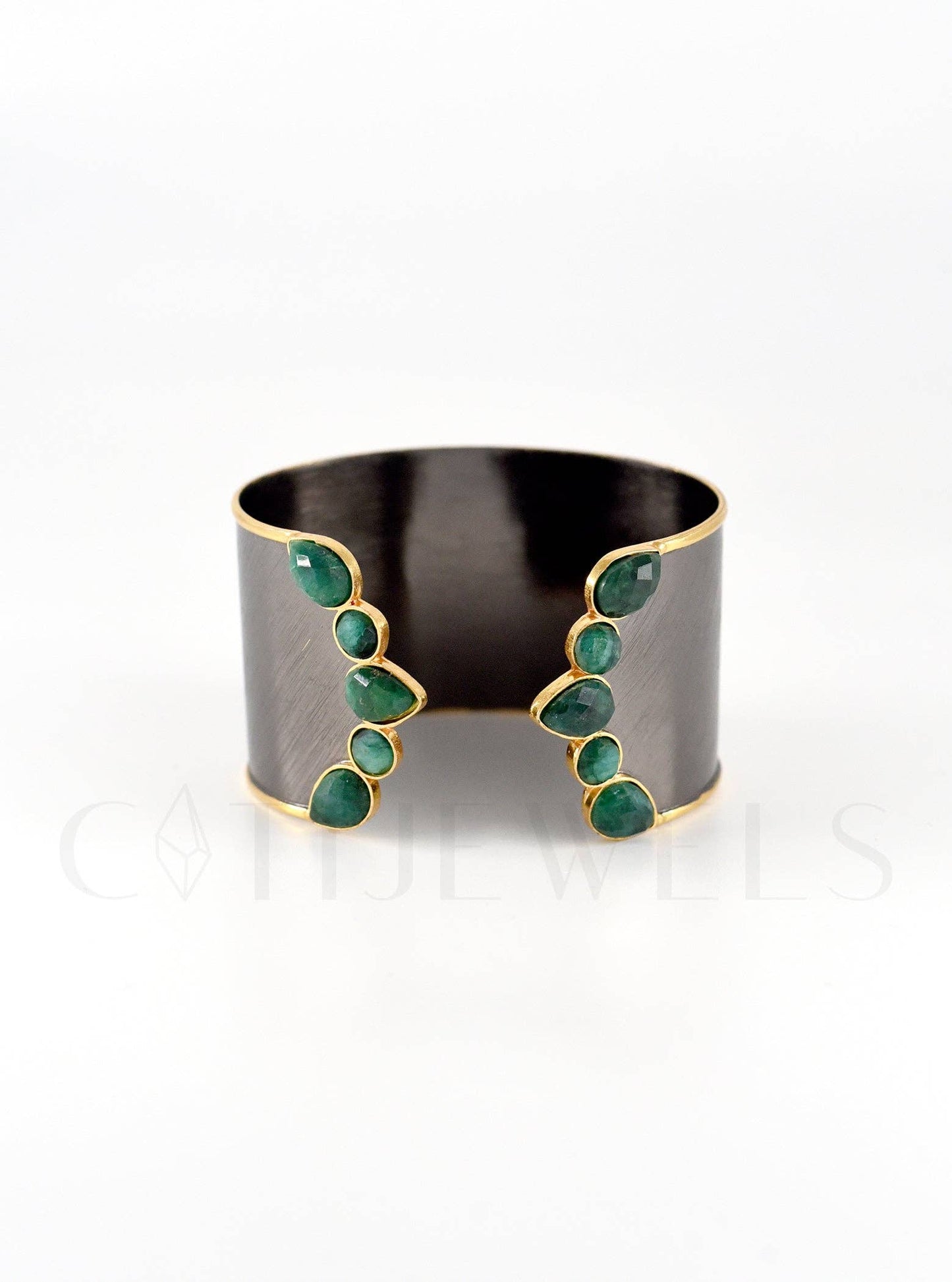 Hand Made Natural Gemstone Cuff Bangle
