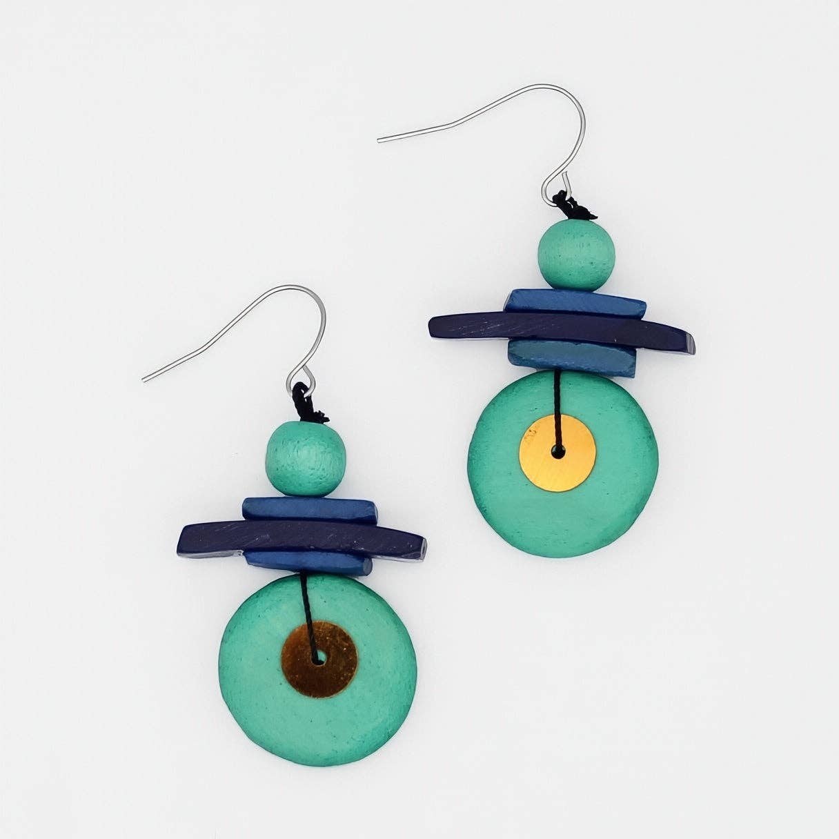 Assuta Teal Drop Earrings
