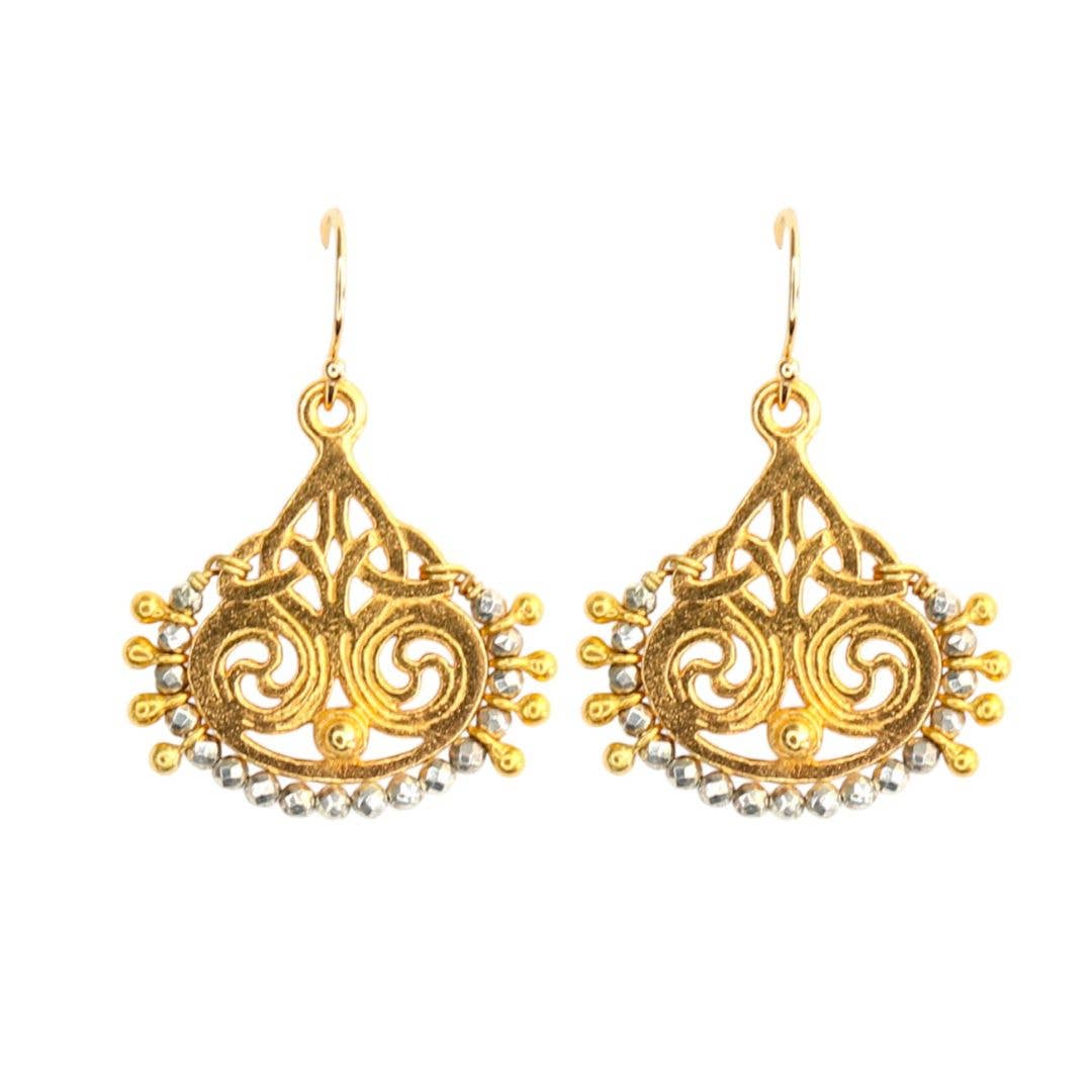 Deco Earrings in Turquoise