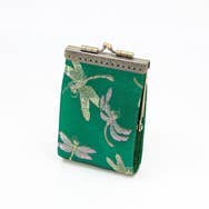 Butterfly or Dragonfly Brocade Card Holder with RFID