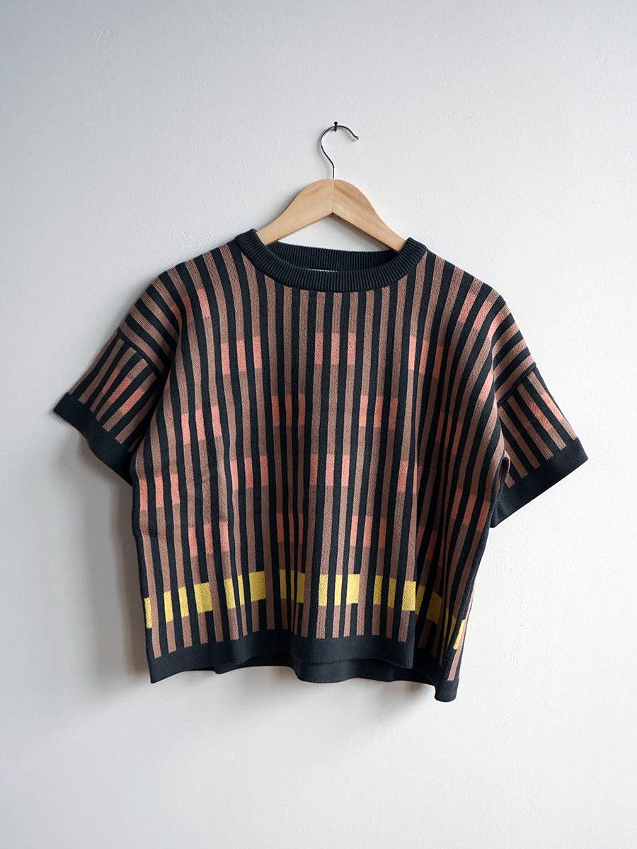 Bauhaus Short Sleeve Sweater Tee - Oxide
