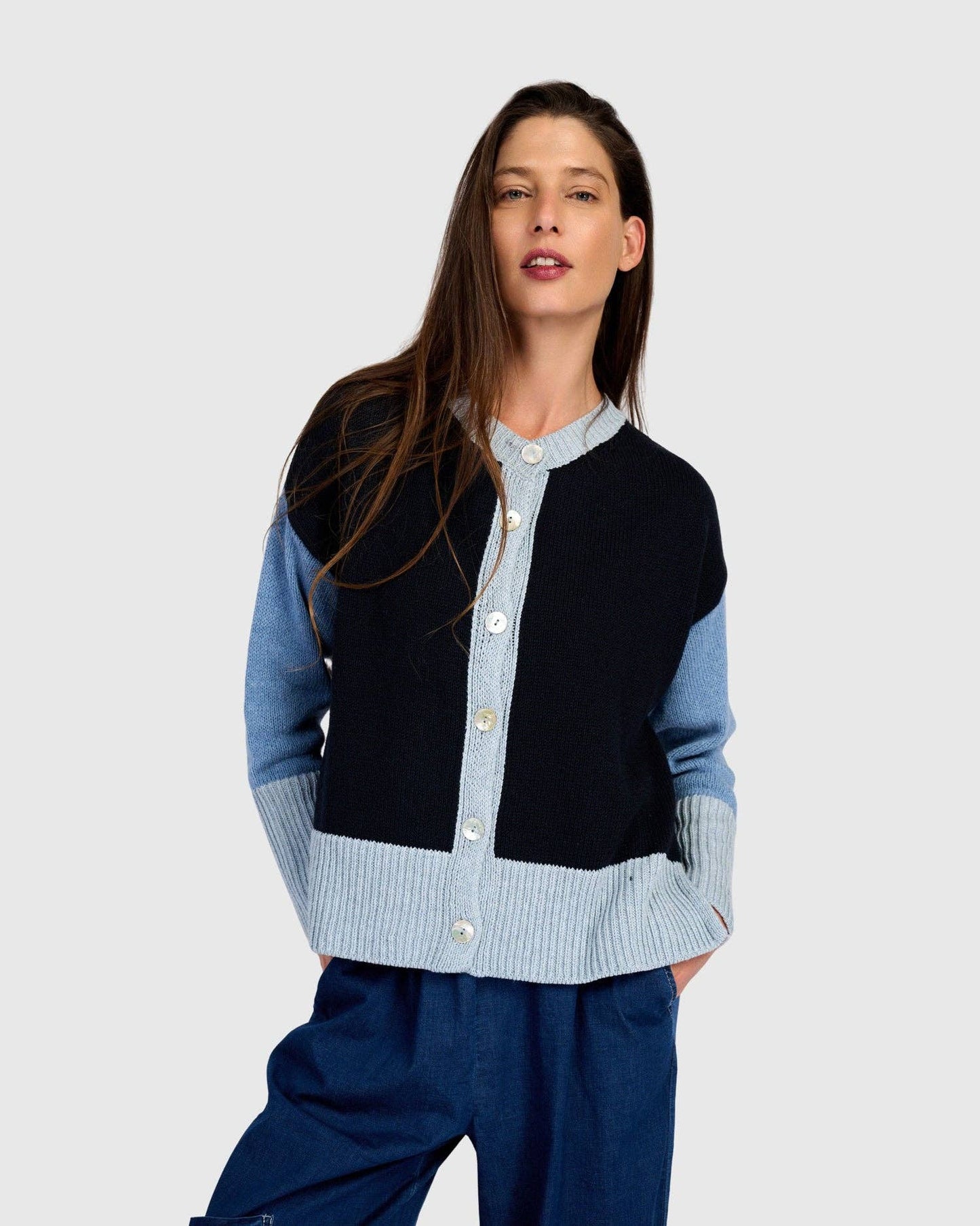 Marmalade Cardigan, Blue Mix