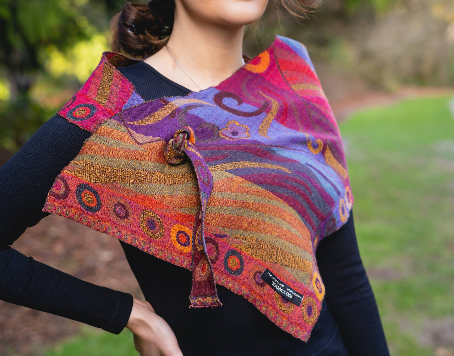 510/Pointed scarf~ Plum Color