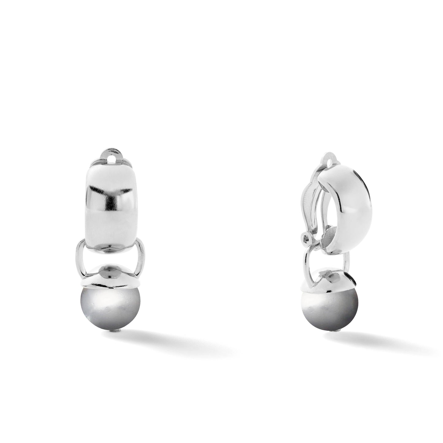 Sterling Sleek & Sculpted Ear Clips Medium
