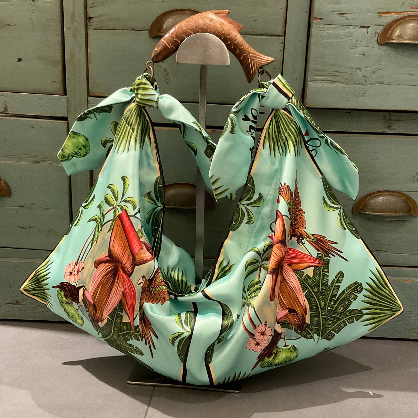 Small scarf bag 203822: Abricot