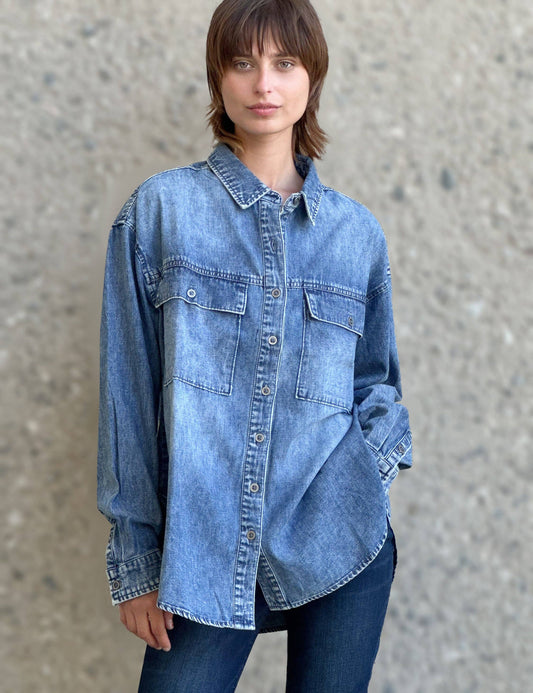 Oversized Denim Shirt