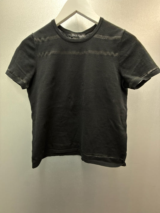 Black Short Sleeve Crewneck Tee