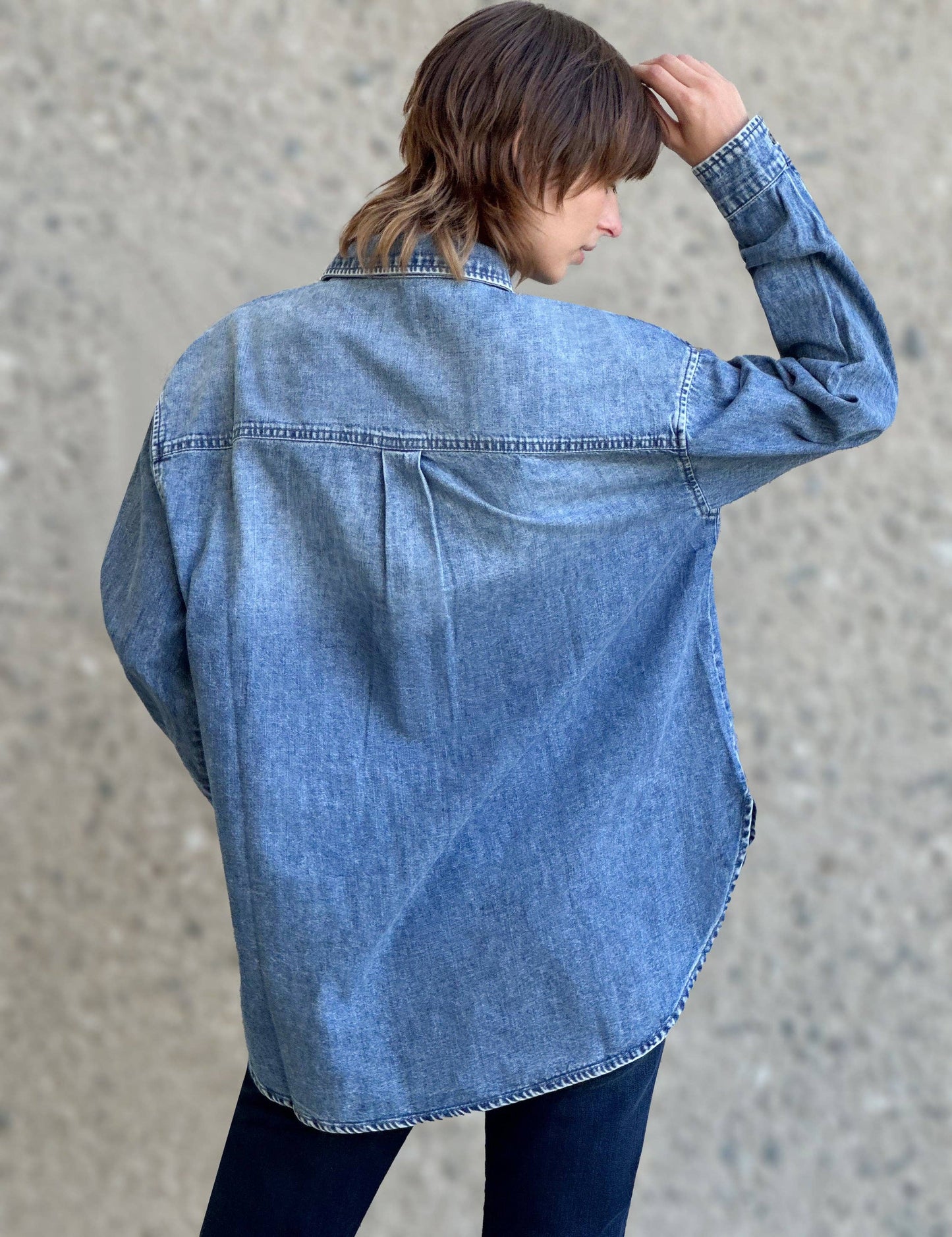 Oversized Denim Shirt