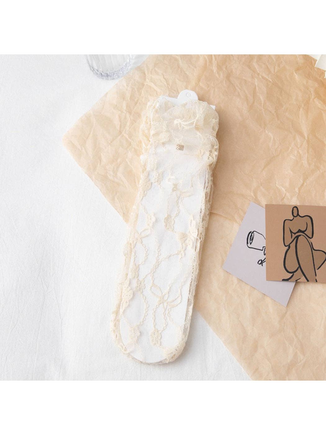 Rufia - Soft Lace Sheer Socks