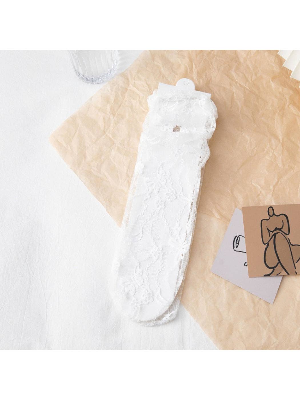 Rufia - Soft Lace Sheer Socks