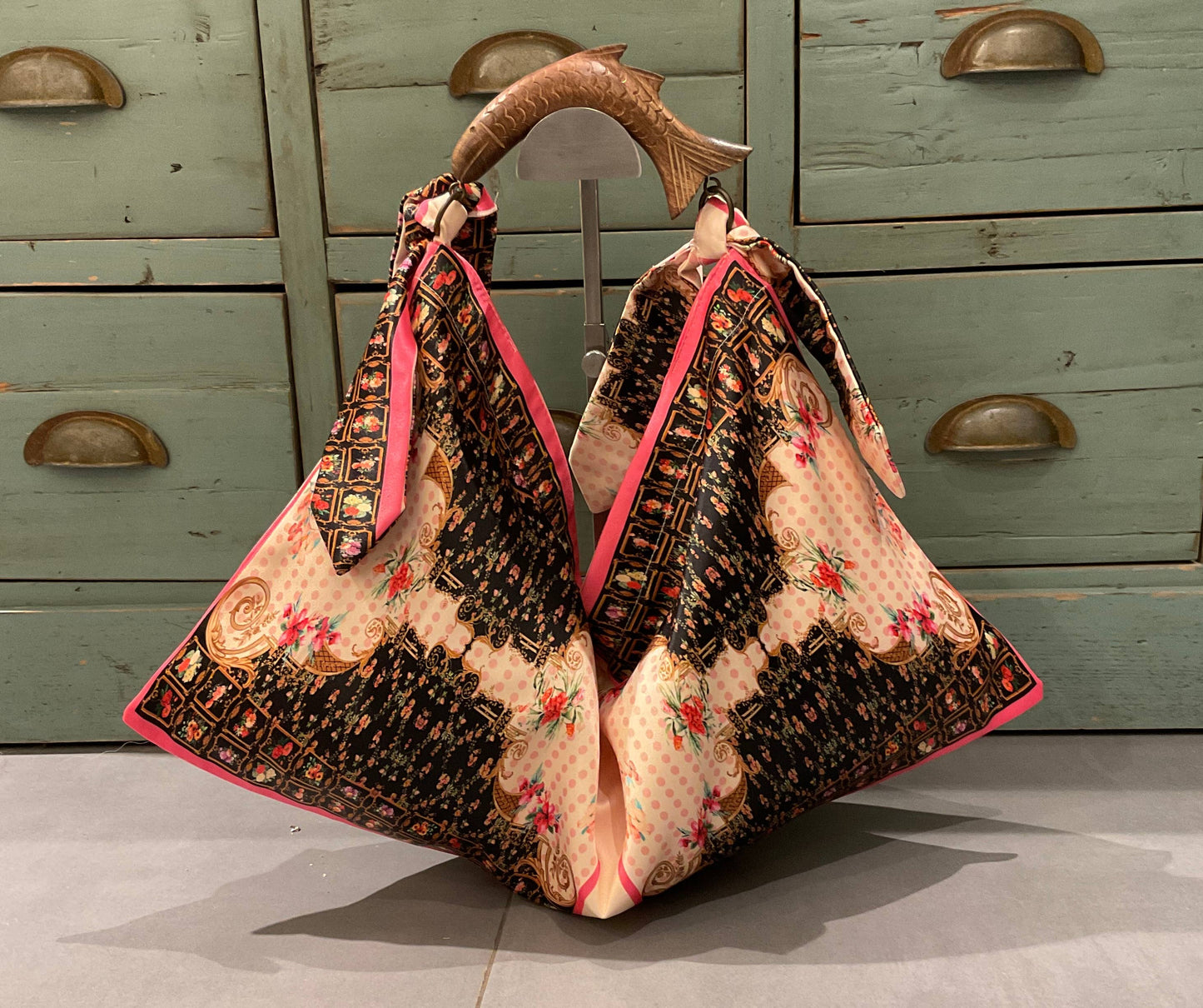 Small scarf bag 203822: Abricot