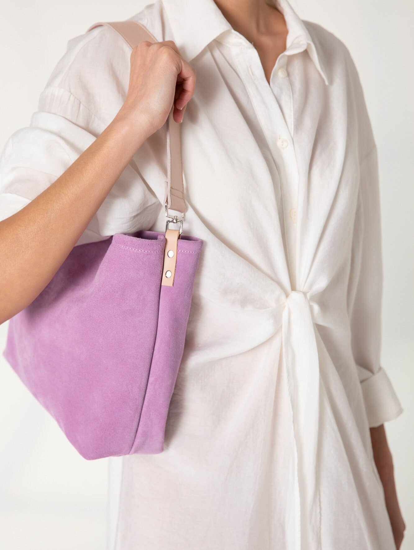 Dioni suede bag in lillac