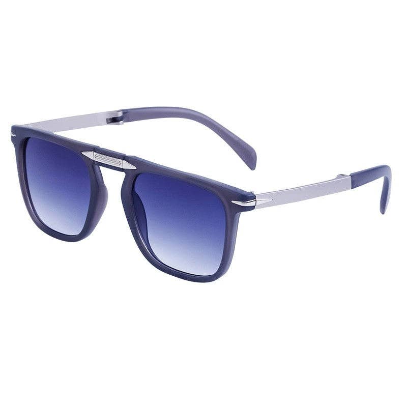 Retro Square Frame UV Protection Folding Sunglasses