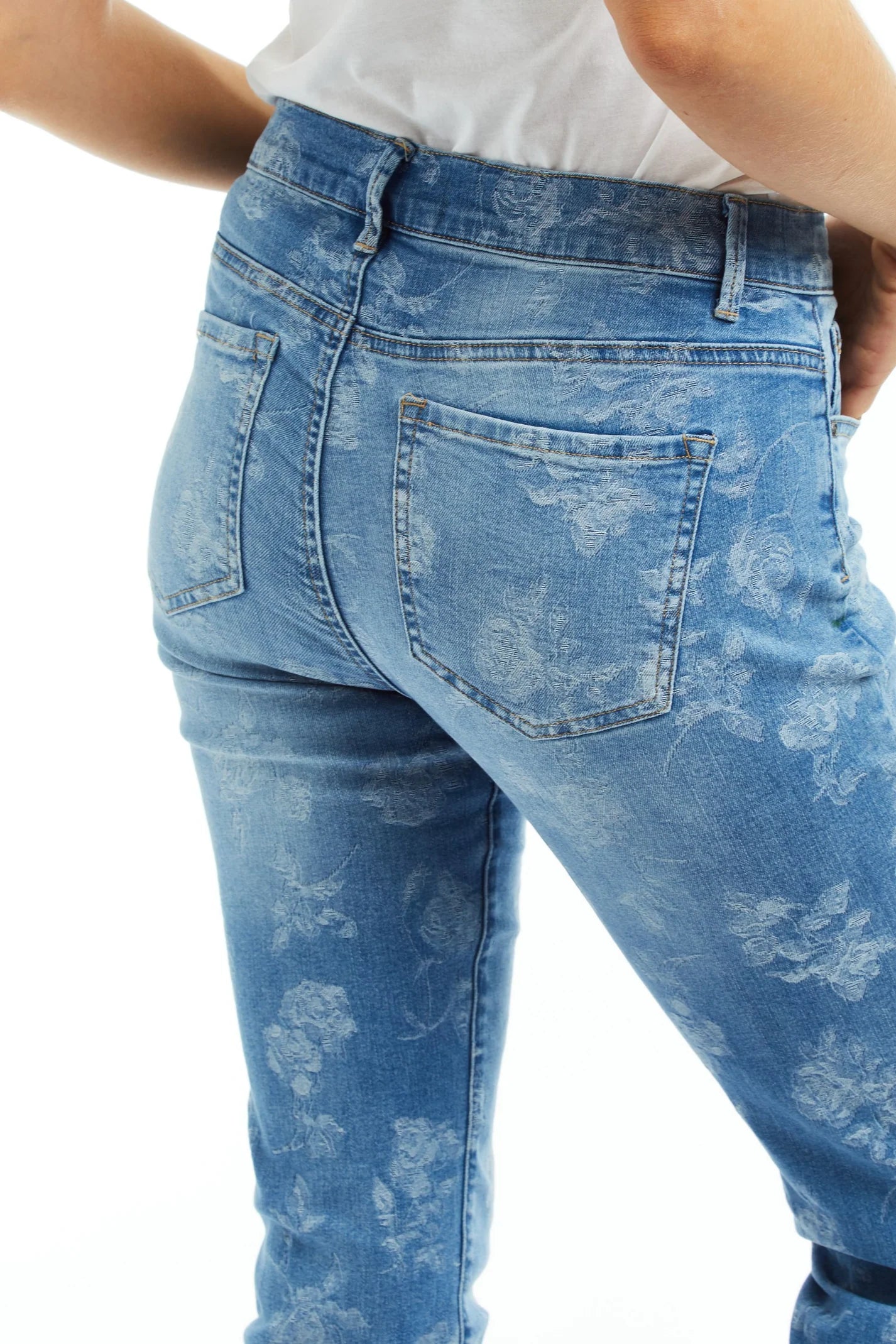 High Rise Cropped Slim Straight