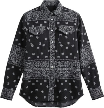 Bandana Shirt in Black