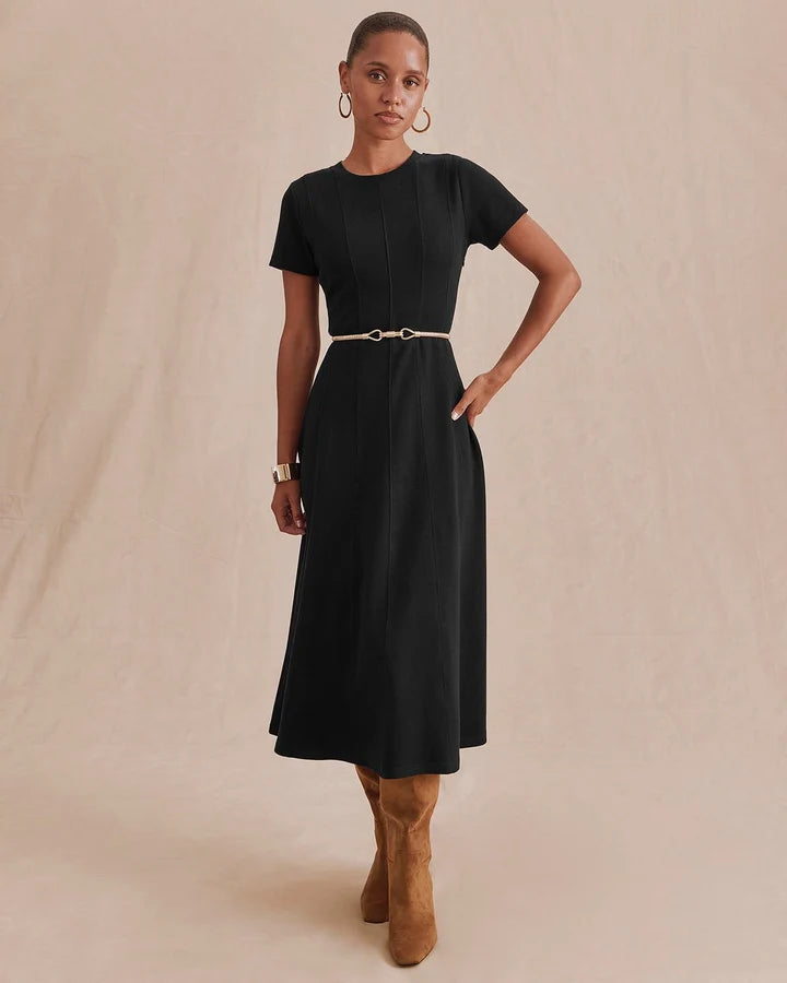Winslow Midi Dress in Black