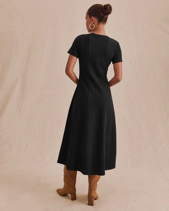 Winslow Midi Dress in Black
