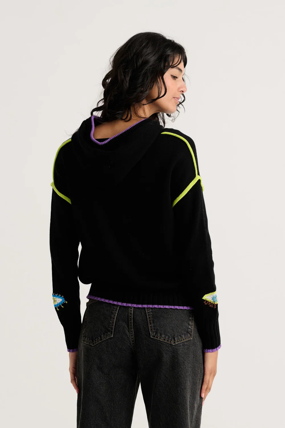 Mystic Eye Hoodie in Black