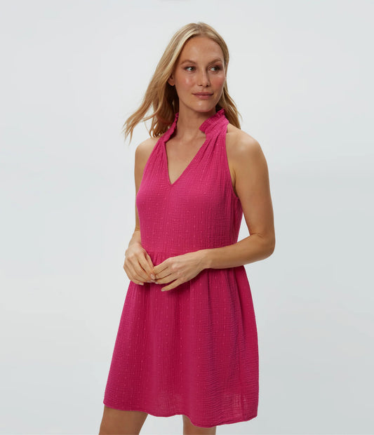 Alessa Dot Gauze Dress
