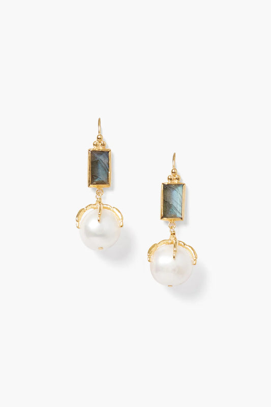 Lark Earring White Pearl Mix