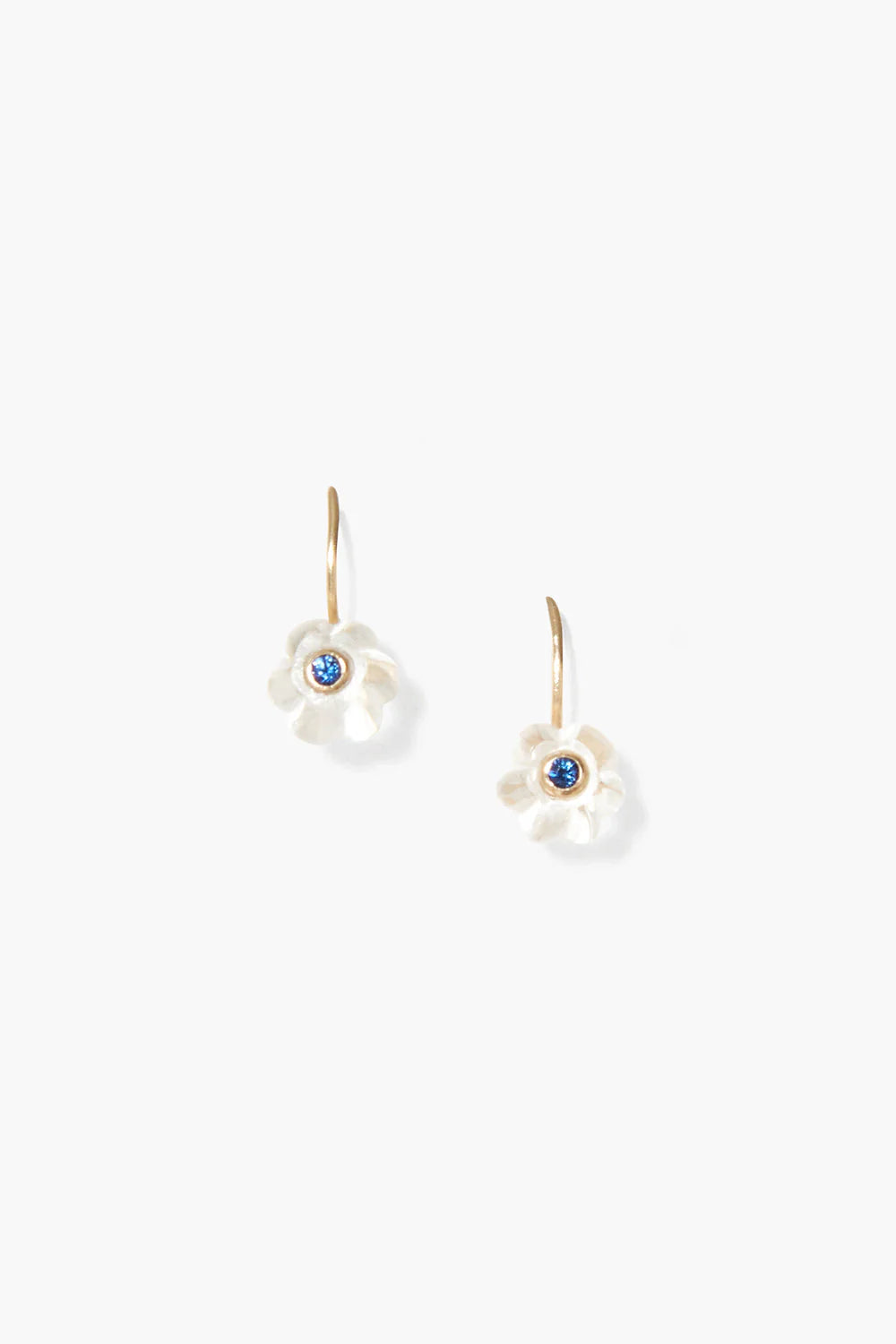 14K Pumpkin Earrings Mini Clear Quartz