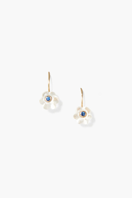 14K Pumpkin Earrings Mini Clear Quartz