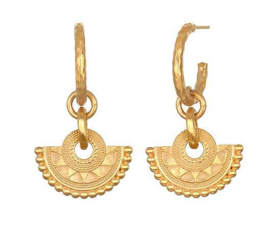 Energetic Flow Mandala Hoop Earrings