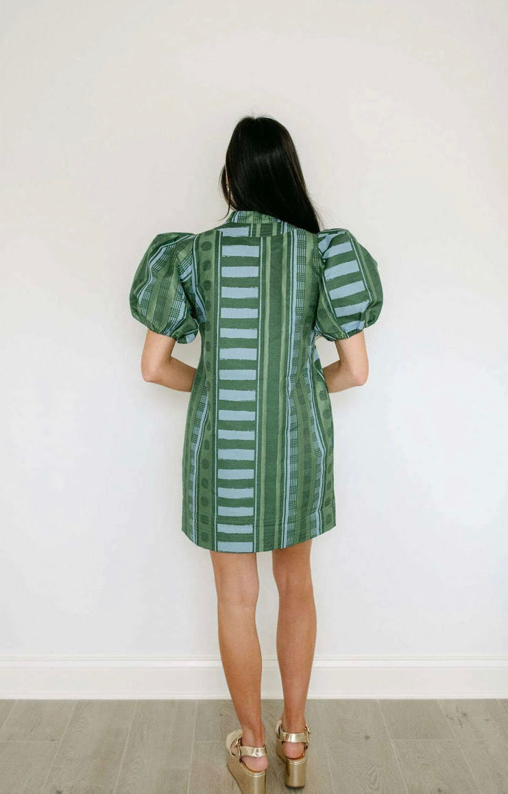 Hampton Mini Dress in Forest Jubilee