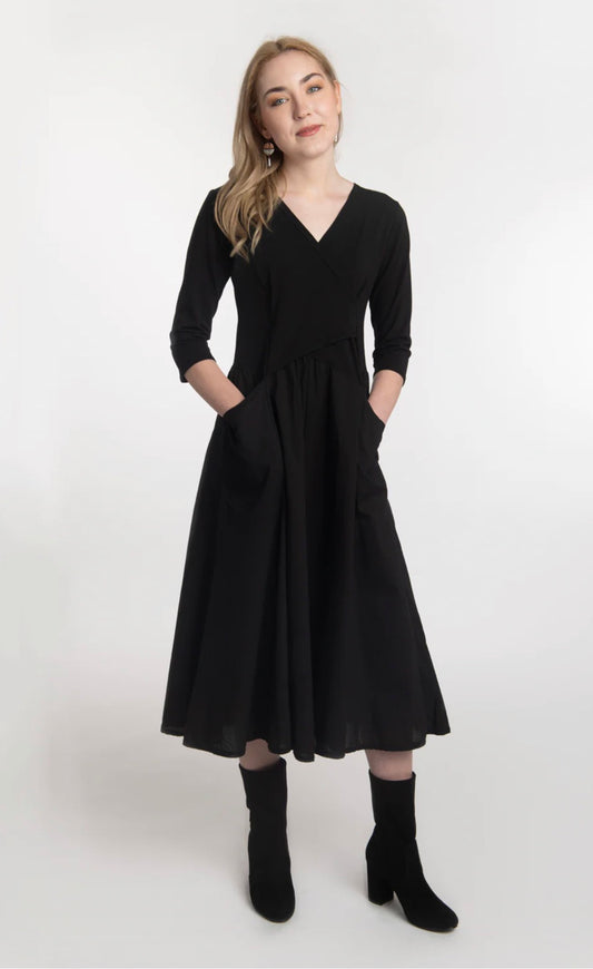 DOMINGO 3/4 SLEEVE DRESS