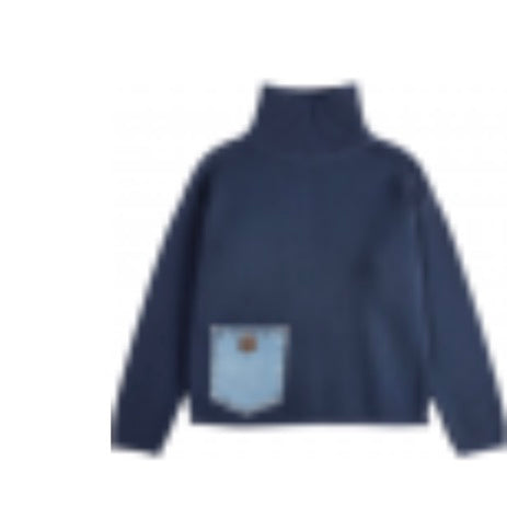 Emerie Pullover Sweater in Navy
