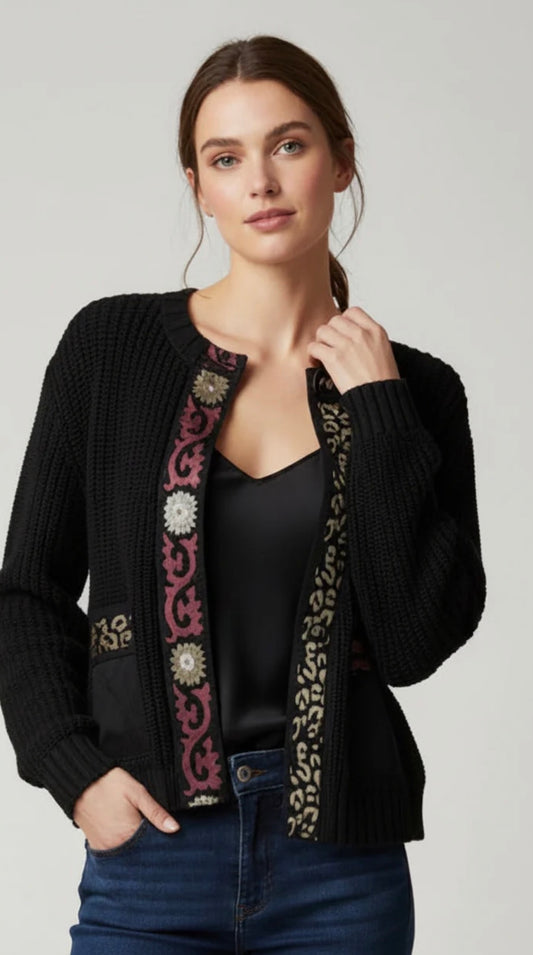 Ellie Cardigan in Black