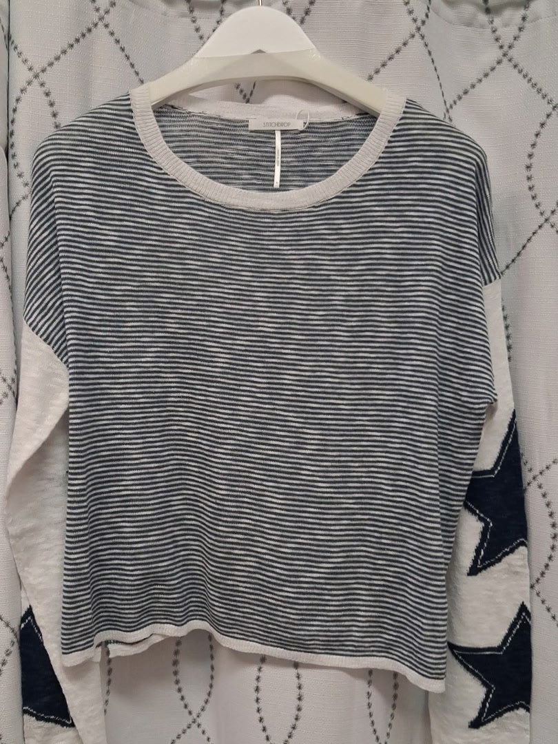 Rising Star Top in Honest Indigo