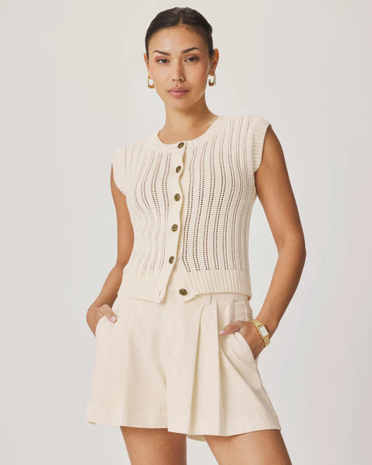 Splendid Luca Knit Tank in Antique Pearl