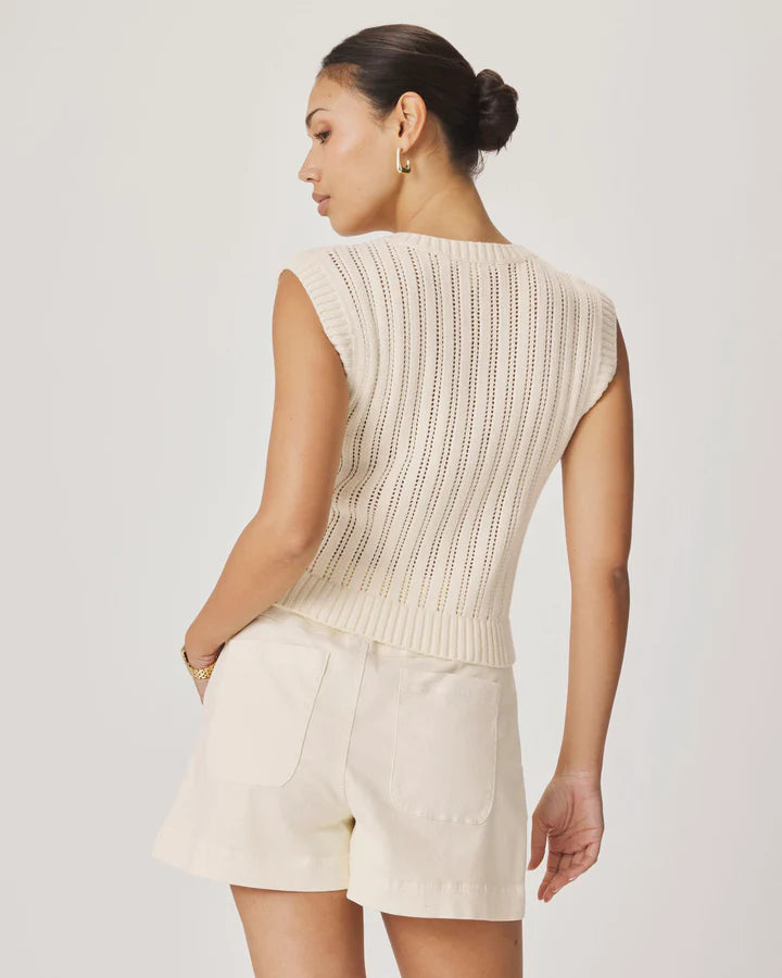 Splendid Luca Knit Tank in Antique Pearl