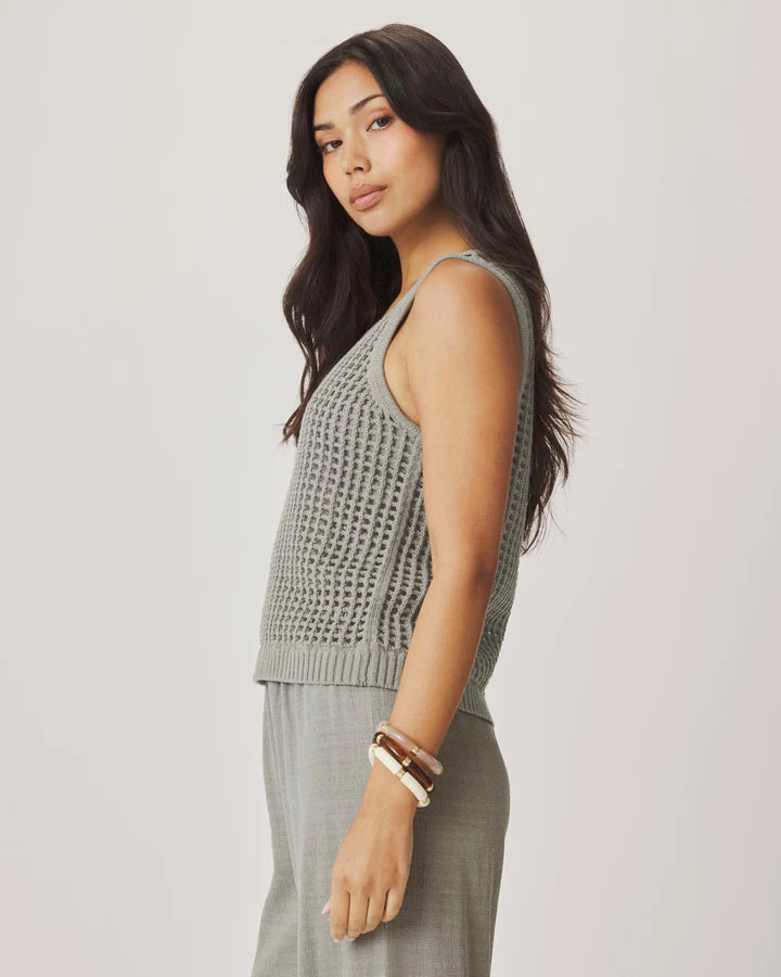 Splendid Camellia Knit Tank in Eucalyptus