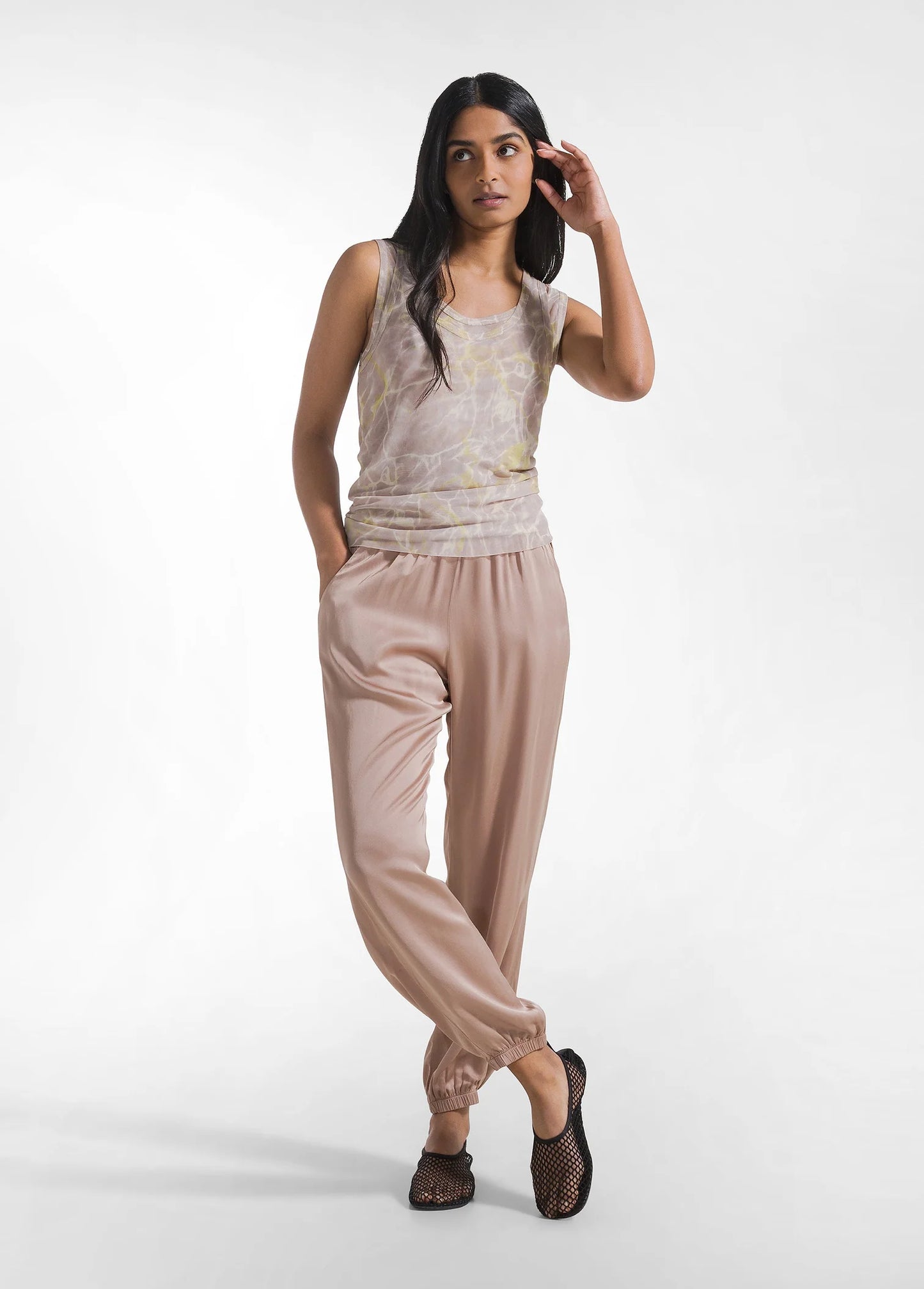 DEHA ALLOVER TULLE TANK TOP