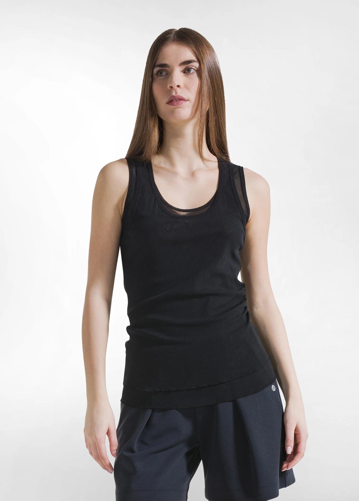 DEHA ALLOVER TULLE TANK TOP