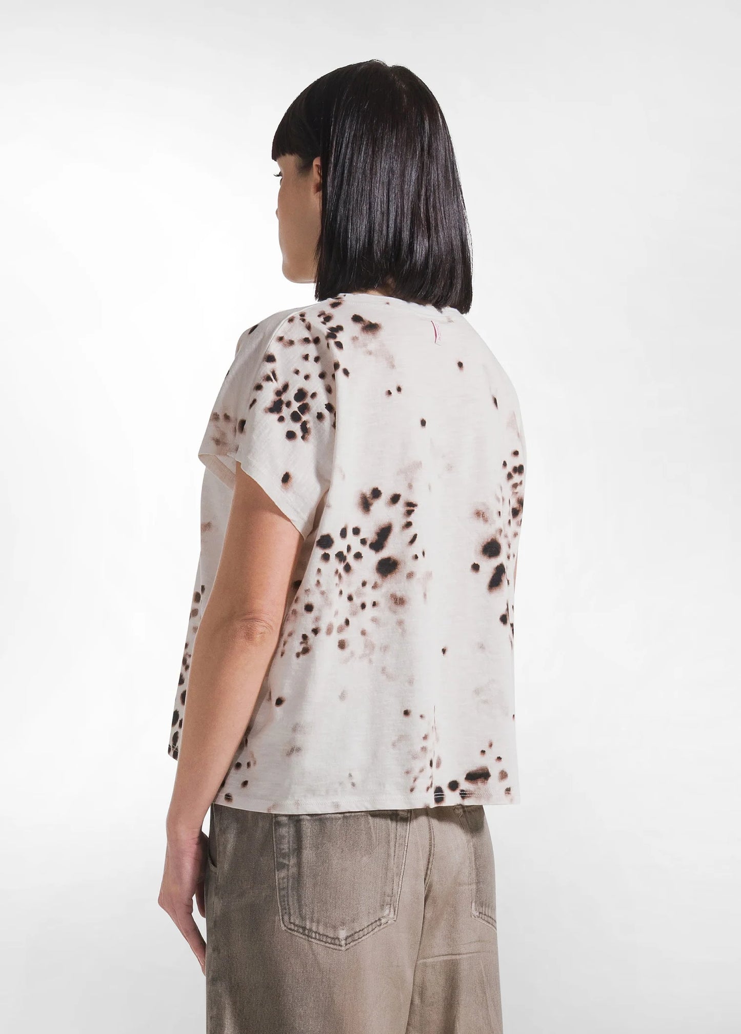 DEHA ALL-OVER SLUB COTTON T-SHIRT