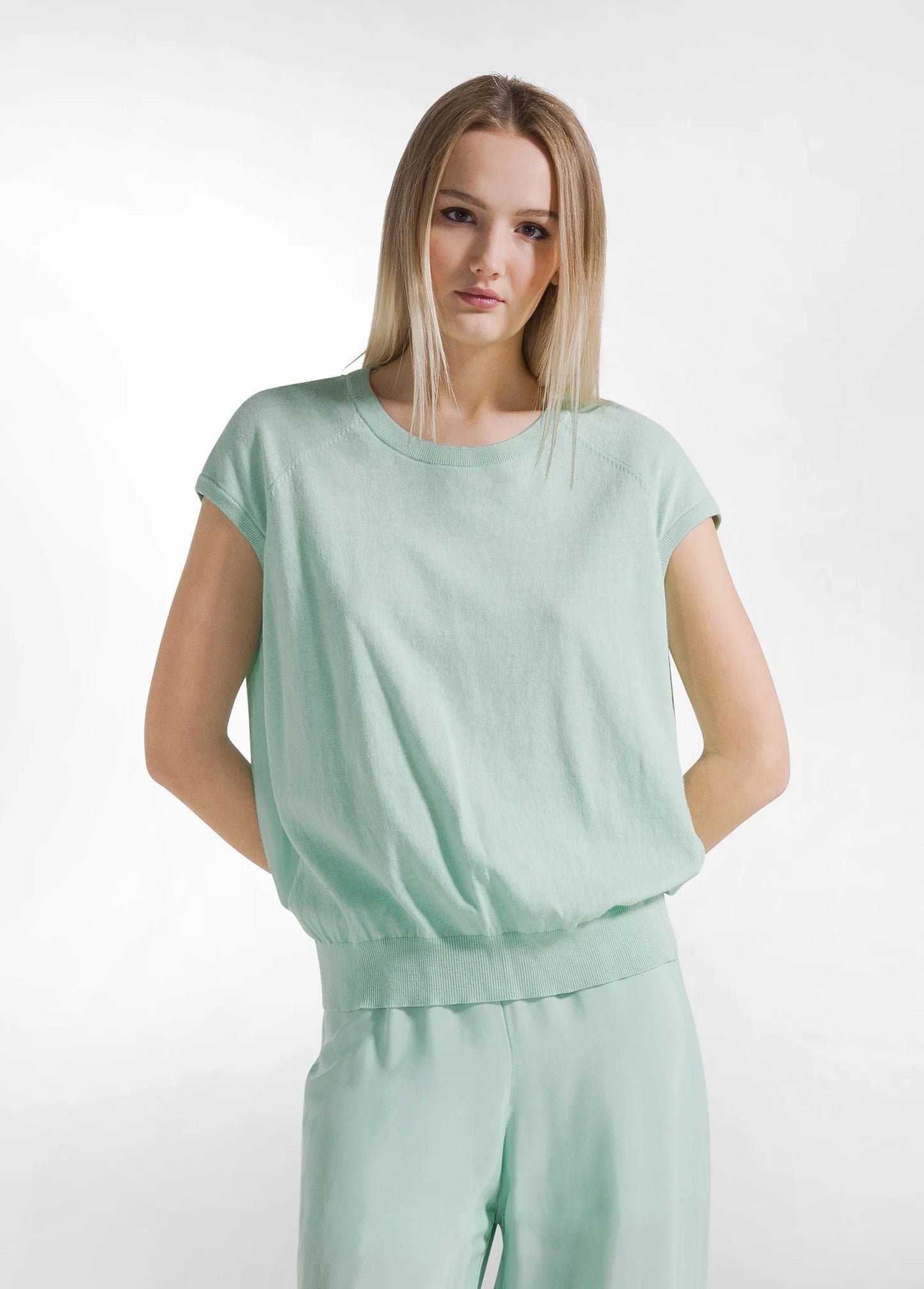 DEHA COMBINED SILK TOP - GREEN